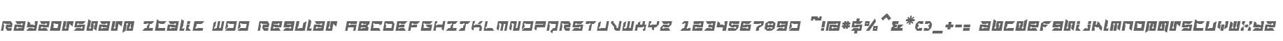 RayzorSharp Italic W00 Regular
