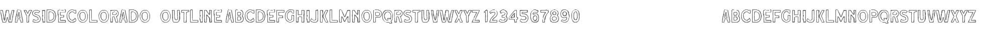 WaysideColorado Outline