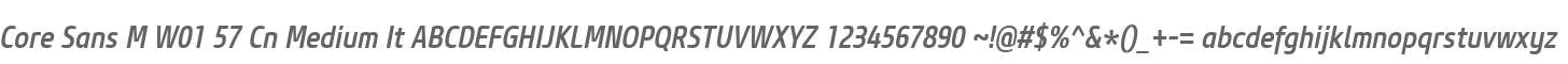 Core Sans M W01 57 Cn Medium It