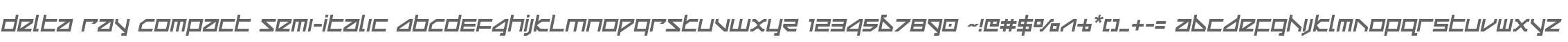 Delta Ray Compact Semi-Italic