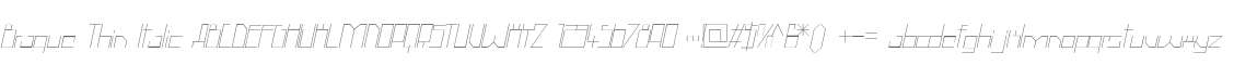 Braque Thin Italic