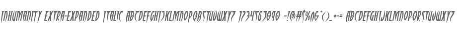 Inhumanity Extra-Expanded Italic