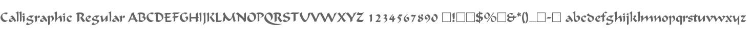 Calligraphic Regular