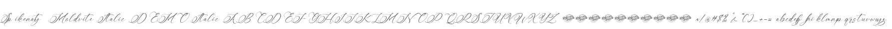 Spikenaty Moldvite Italic DEMO