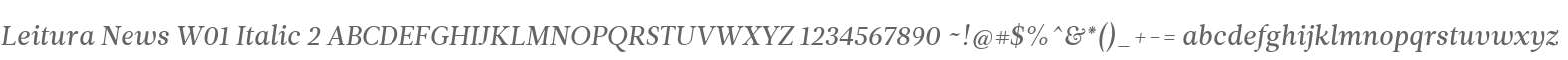 Leitura News W01 Italic 2