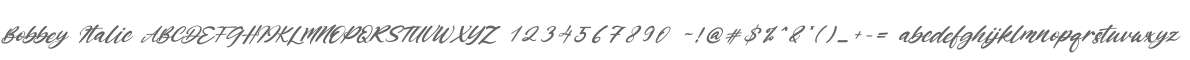 Bobbey Italic