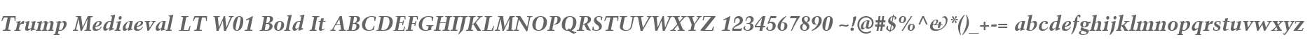 Trump Mediaeval LT W01 Bold It