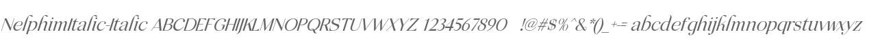 Nelphim Italic