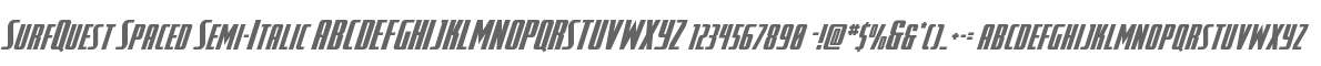 SurfQuest Spaced Semi-Italic