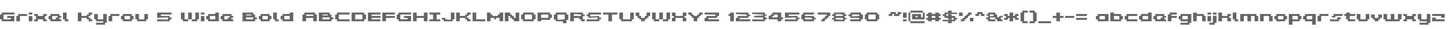 Grixel Kyrou 5 Wide Bold
