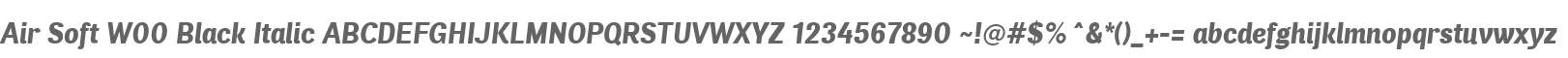 Air Soft W00 Black Italic