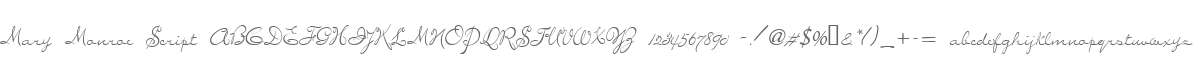 Mary Monroe Script