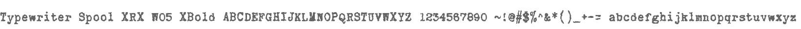 TypewriterSpoolXRXW05-XBold