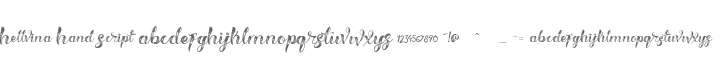 Hellvina Hand Script