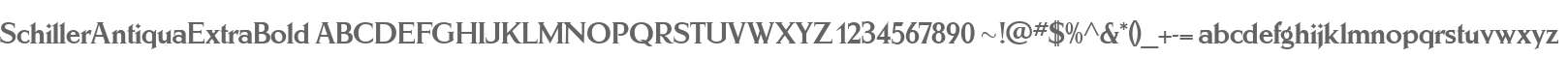 SchillerAntiquaExtraBold