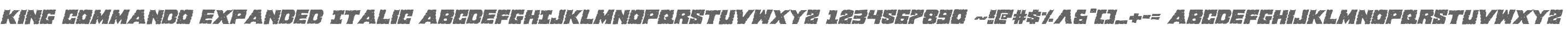 King Commando Expanded Italic
