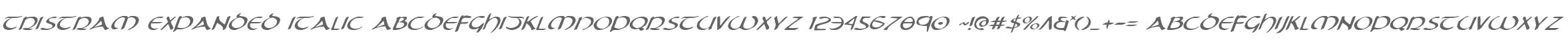Tristram Expanded Italic