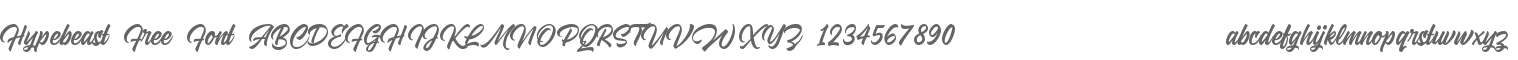 Hypebeast Free Font