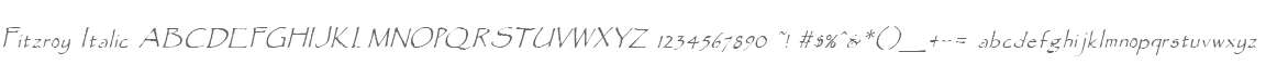 Fitzroy Italic