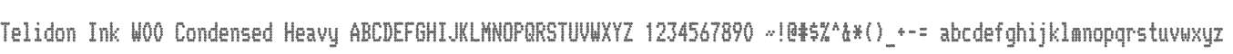 Telidon Ink W00 Condensed Heavy