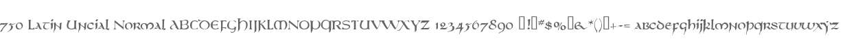 750 Latin Uncial Normal