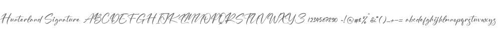 Hunterland Signature
