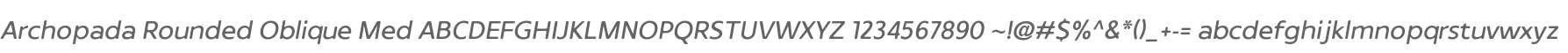 Archopada Rounded Oblique Med