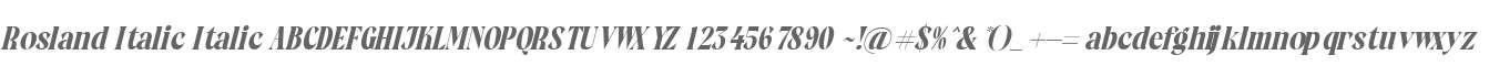 Rosland Italic