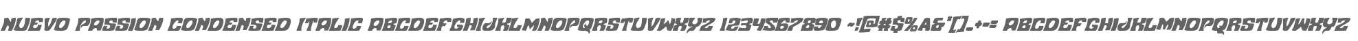 Nuevo Passion Condensed Italic