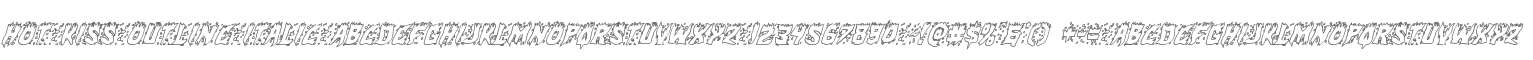 Hot Kiss Outline Italic
