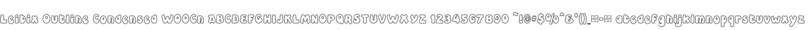 Leibix Outline Condensed W00Cn