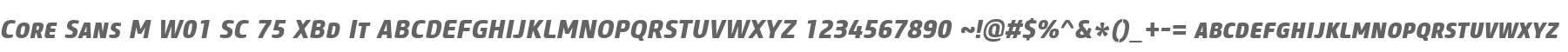 Core Sans M W01 SC 75 XBd It