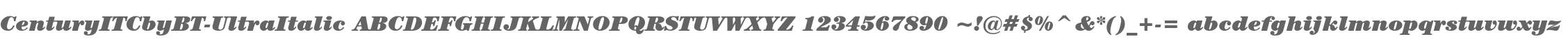 CenturyITCbyBT-UltraItalic