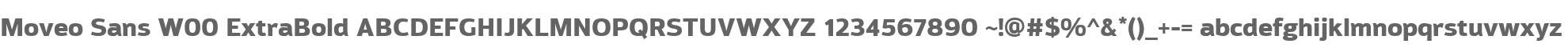 Moveo Sans W00 ExtraBold