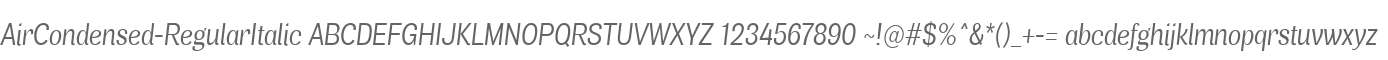 AirCondensed-RegularItalic