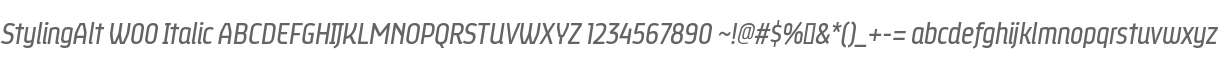 StylingAlt W00 Italic