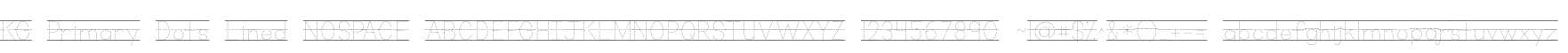 KG Primary Dots Lined NOSPACE