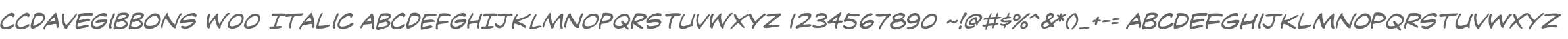 CCDaveGibbons W00 Italic