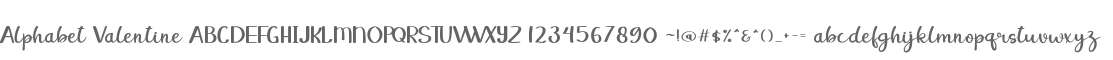 Alphabet Valentine