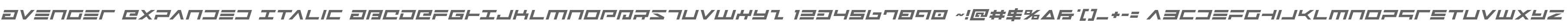 Avenger Expanded Italic