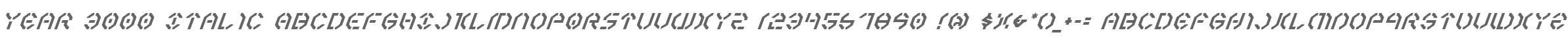 Year 3000 Italic