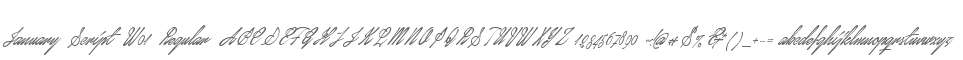January Script W01 Regular