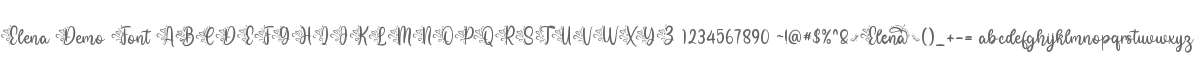 Elena Demo Font
