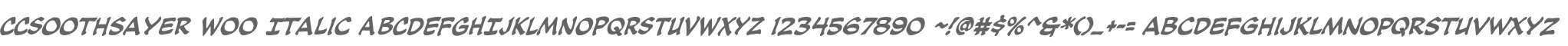 CCSoothsayer W00 Italic