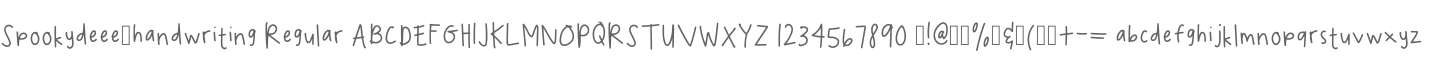 Spookydeee_handwriting Regular