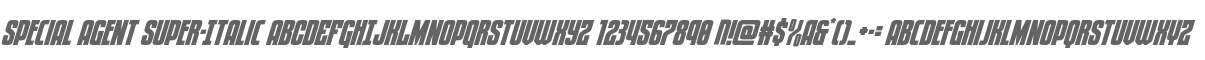 Special Agent Super-Italic