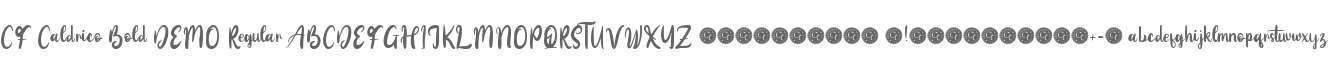CF Caldrico Bold DEMO