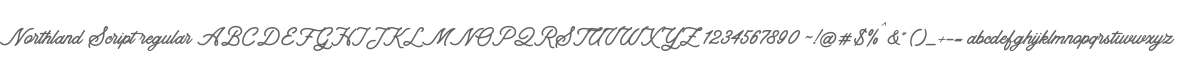 Northland Script regular