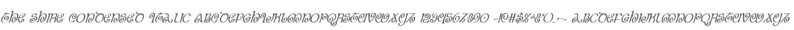 The Shire Condensed Italic