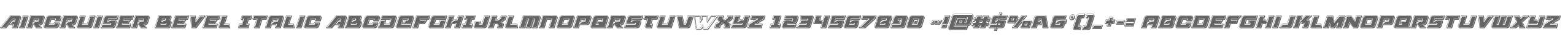 Aircruiser Bevel Italic